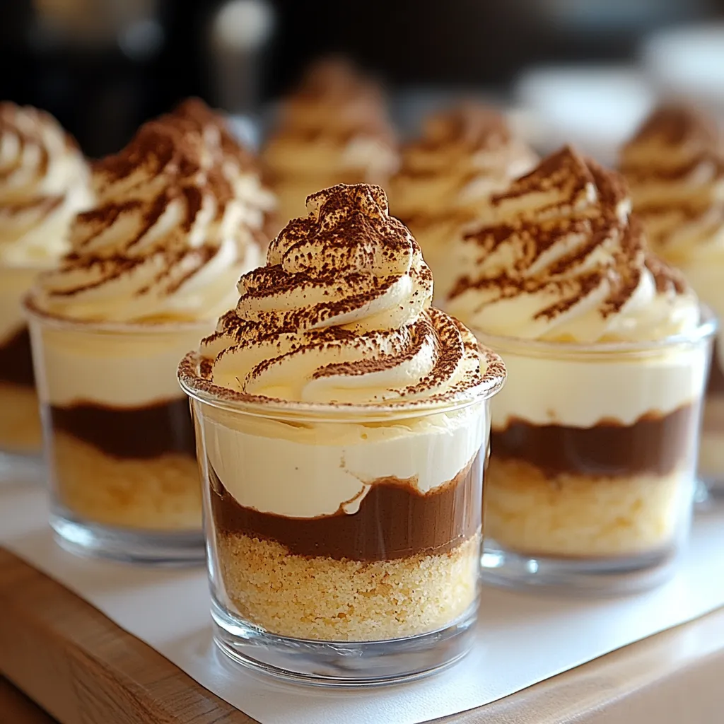 15-Minute Mini Tiramisu Cups Recipe – Easy & Flavorful
