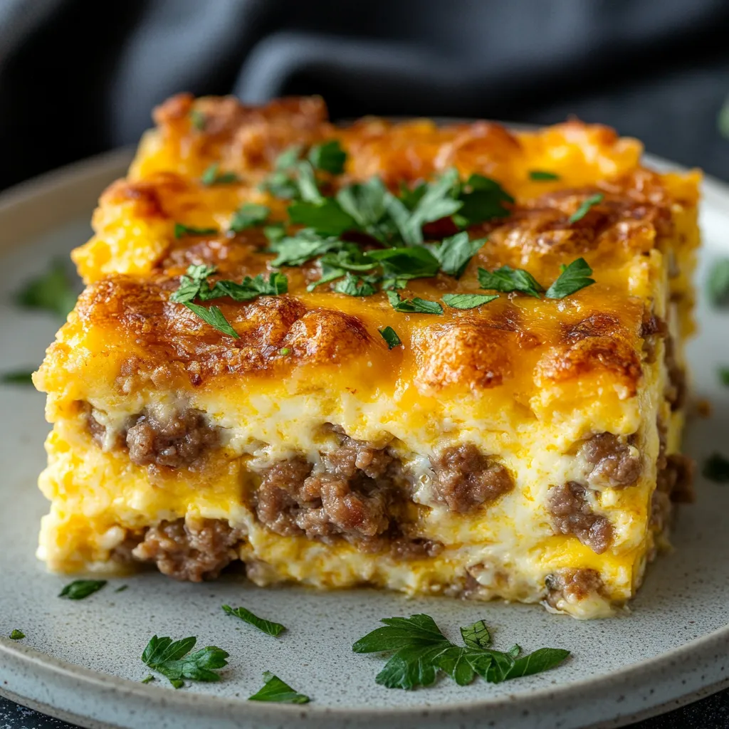 Best Easy Sausage and Egg Casserole - Simple Breakfast Recipe
