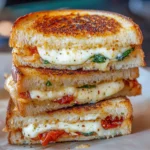 Best Feta Grilled Cheese Sandwich with Spinach - Easy Recipe