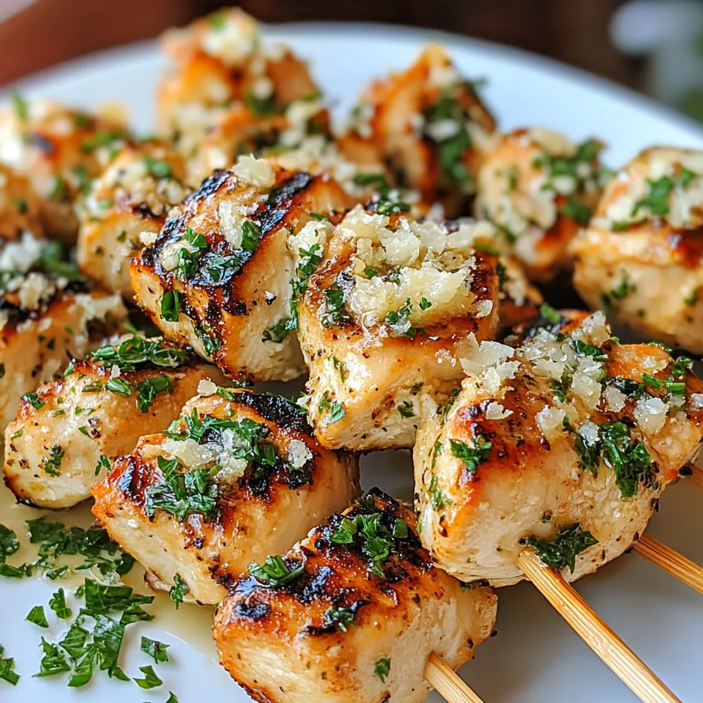 Best Garlic Parmesan Chicken Skewers - Easy 30-Minute Recipe