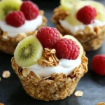 15-Minute Granola Cups with Yogurt and Fruit - Easy Breakfast Recipe 8 Best Granola Cups with Yogurt and Fruit Recipe - Healthy Breakfast Idea