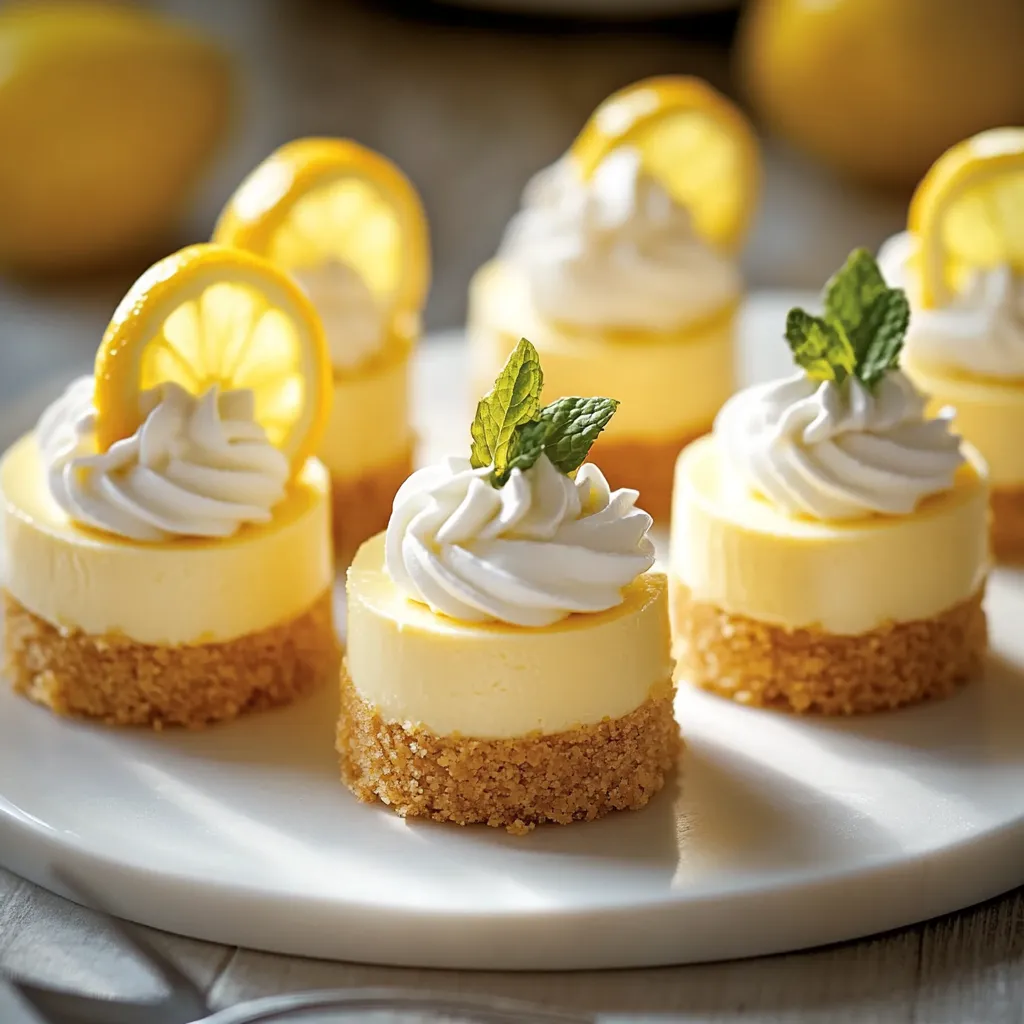 Best Mini Lemon Cheesecakes Recipe - Easy & Delicious
