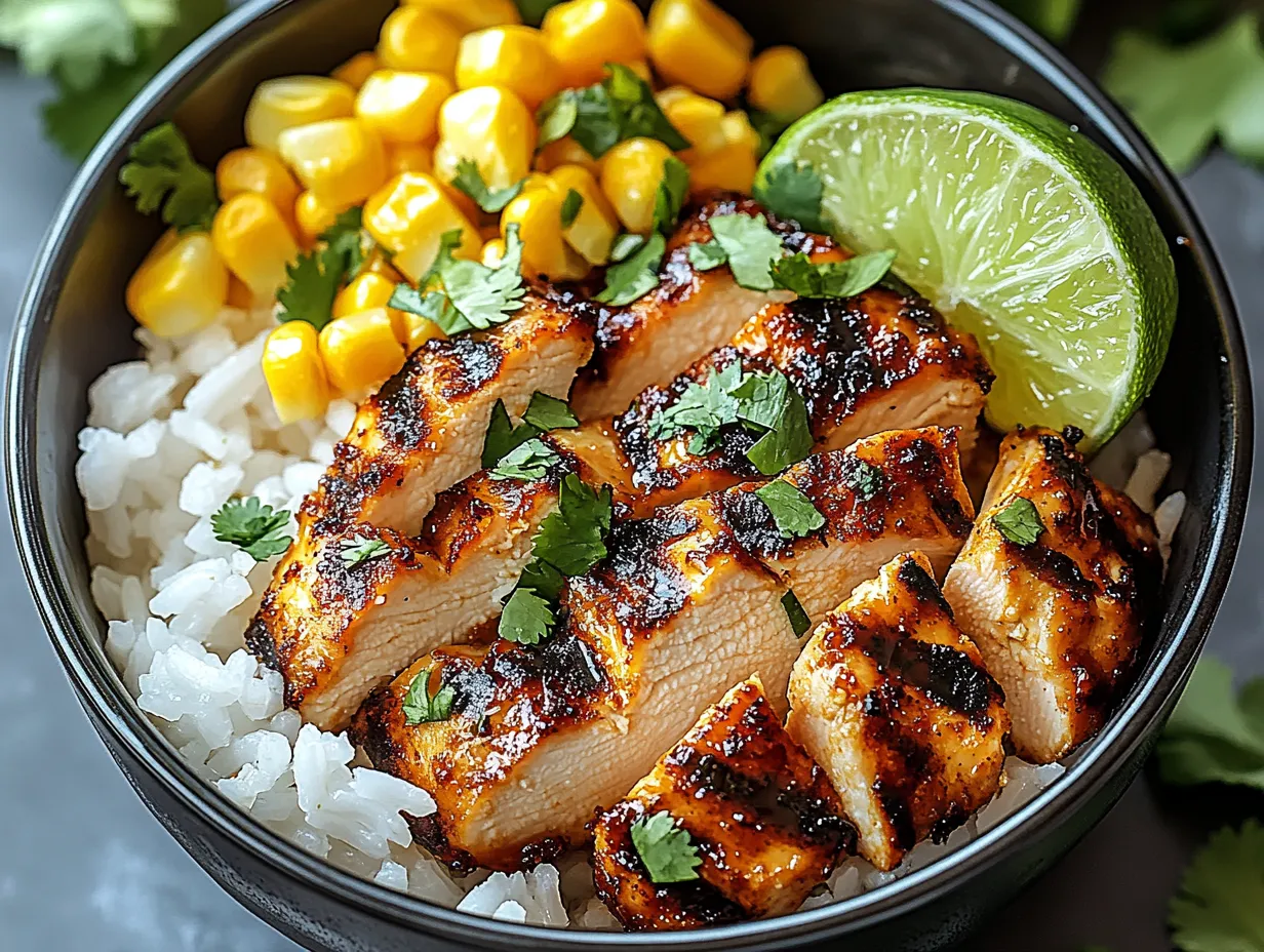 Best Street Corn Chicken Rice Bowl - Easy Mexican-Inspired Recipe