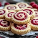 15-Minute Raspberry Swirl Shortbread Cookies - Easy Holiday Recipe