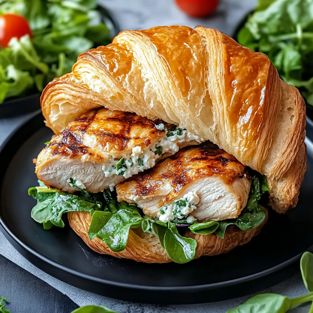 Best Chicken Caesar Croissant Sandwich Recipe - Easy & Quick