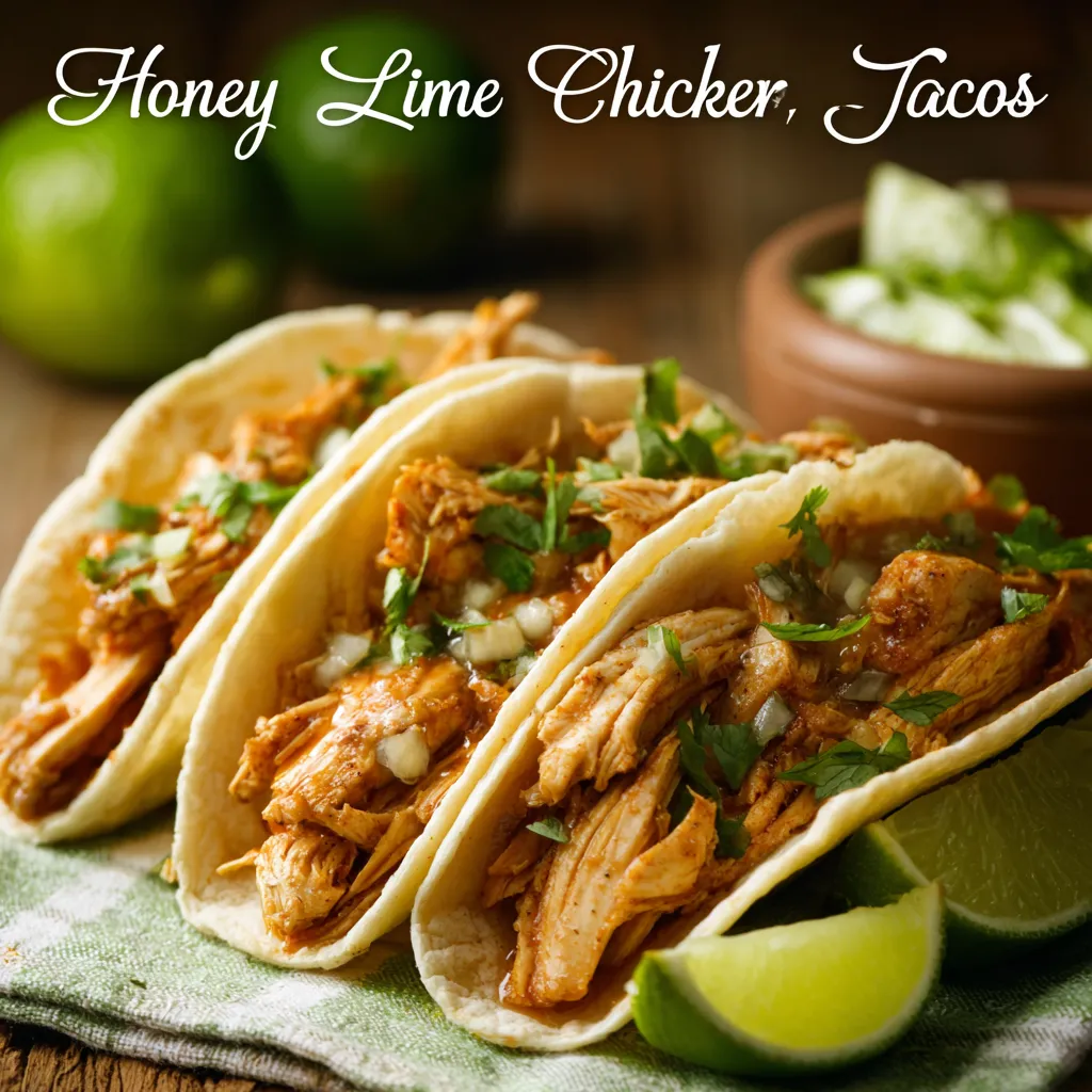 Easy Honey Lime Chicken Tacos (Ready in 25 Minutes!) 7 Easy Honey Lime Chicken Tacos (Ready in 25 Minutes!)