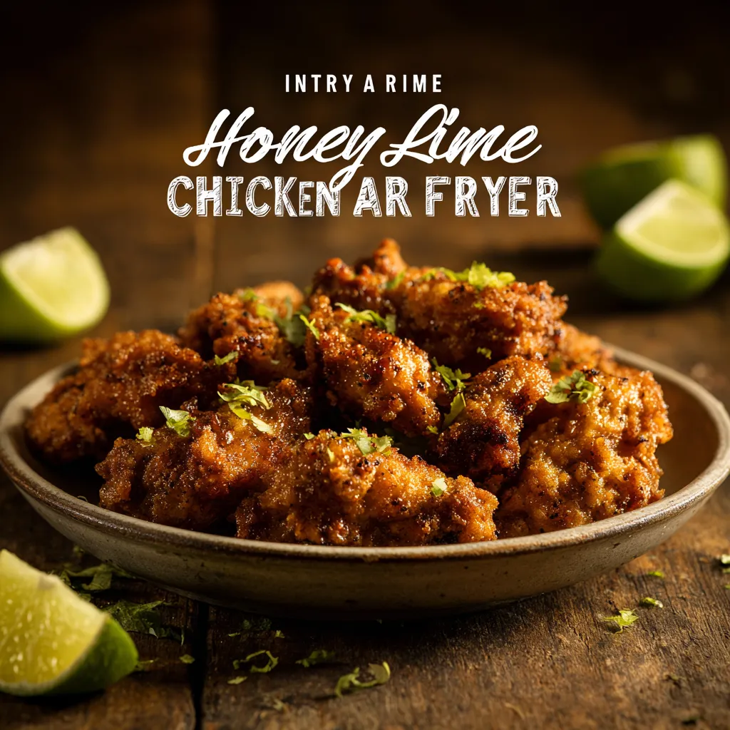The Ultimate Honey Lime Chicken Air Fryer Recipe Crispy, Sweet & Tangy Perfection in 25 Minutes3