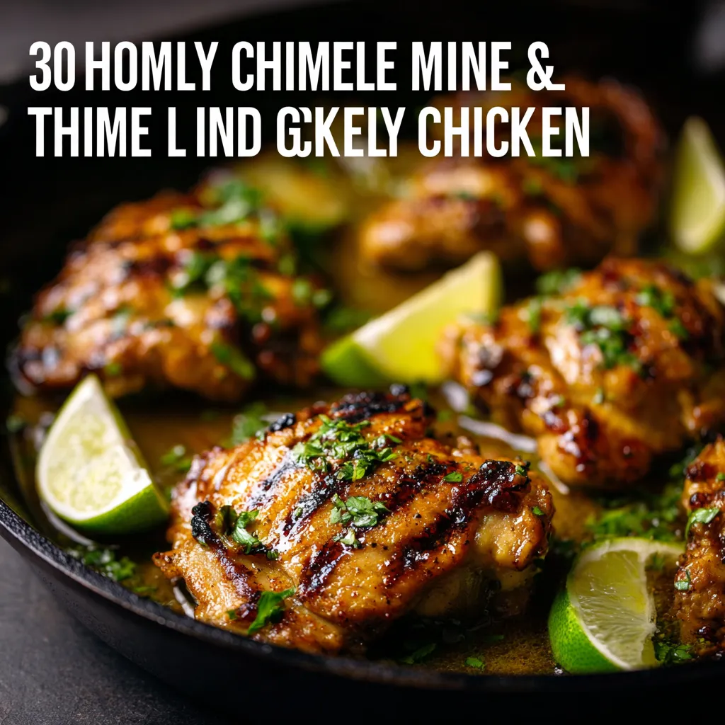Amazing 30-Minute Grilled Honey Lime Chicken Thighs (Easy!)