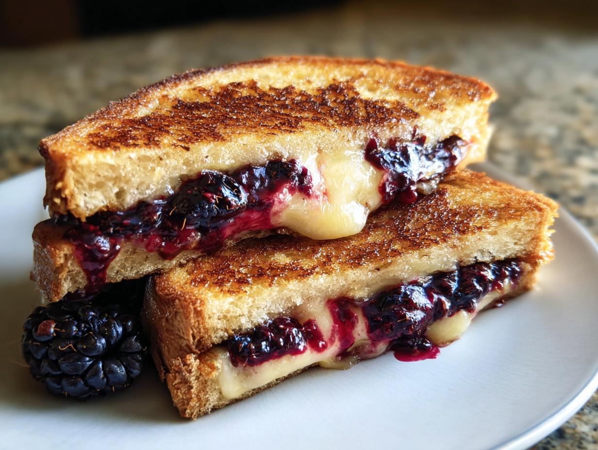 Blackberry Brie Grilled Cheese: Divine 15-Min Meal - Blackberry Brie Grilled Cheese - additional detail