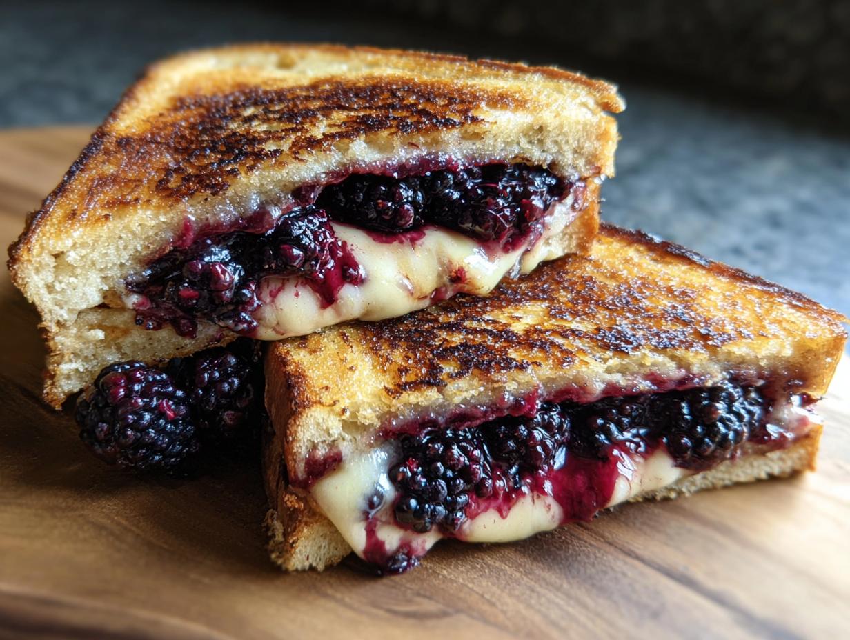 Blackberry Brie Grilled Cheese
