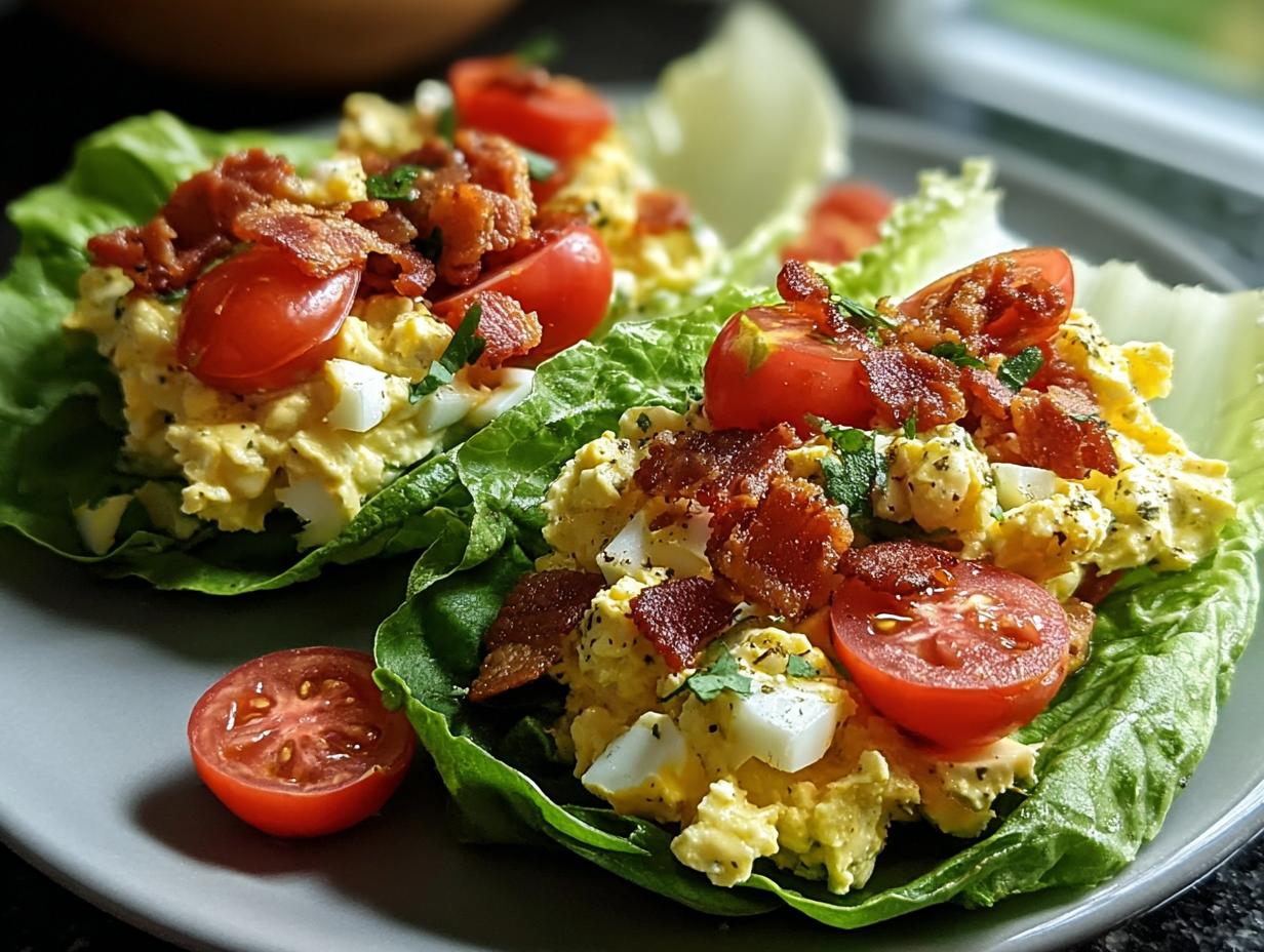Amazing BLT Egg Salad Lettuce Wraps - Blt Egg Salad Lettuce - main visual representation