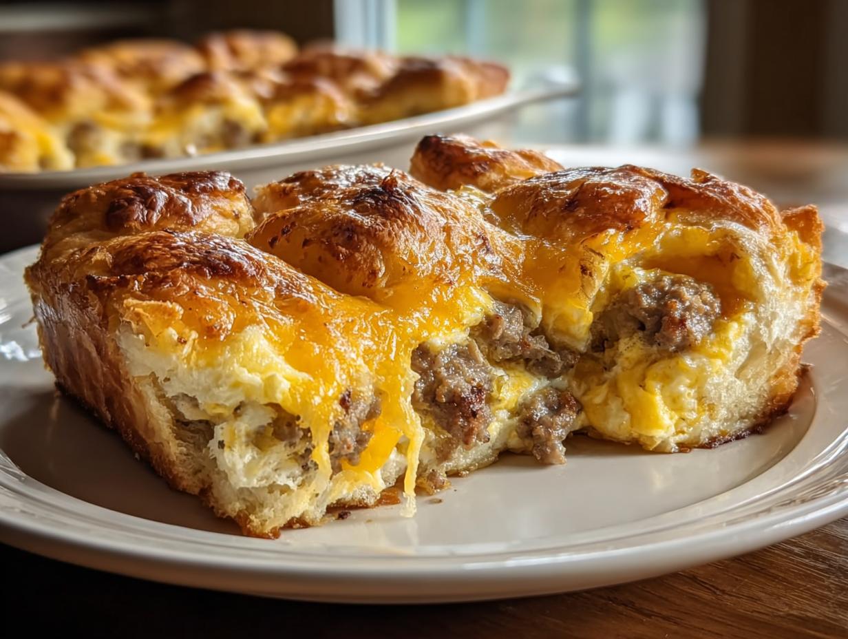 Breakfast Casserole Crescent Rolls