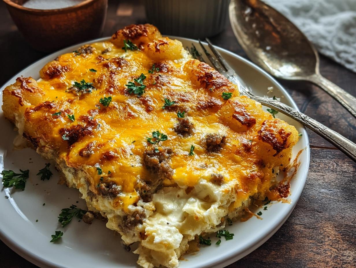 Breakfast Casserole Tater Tots