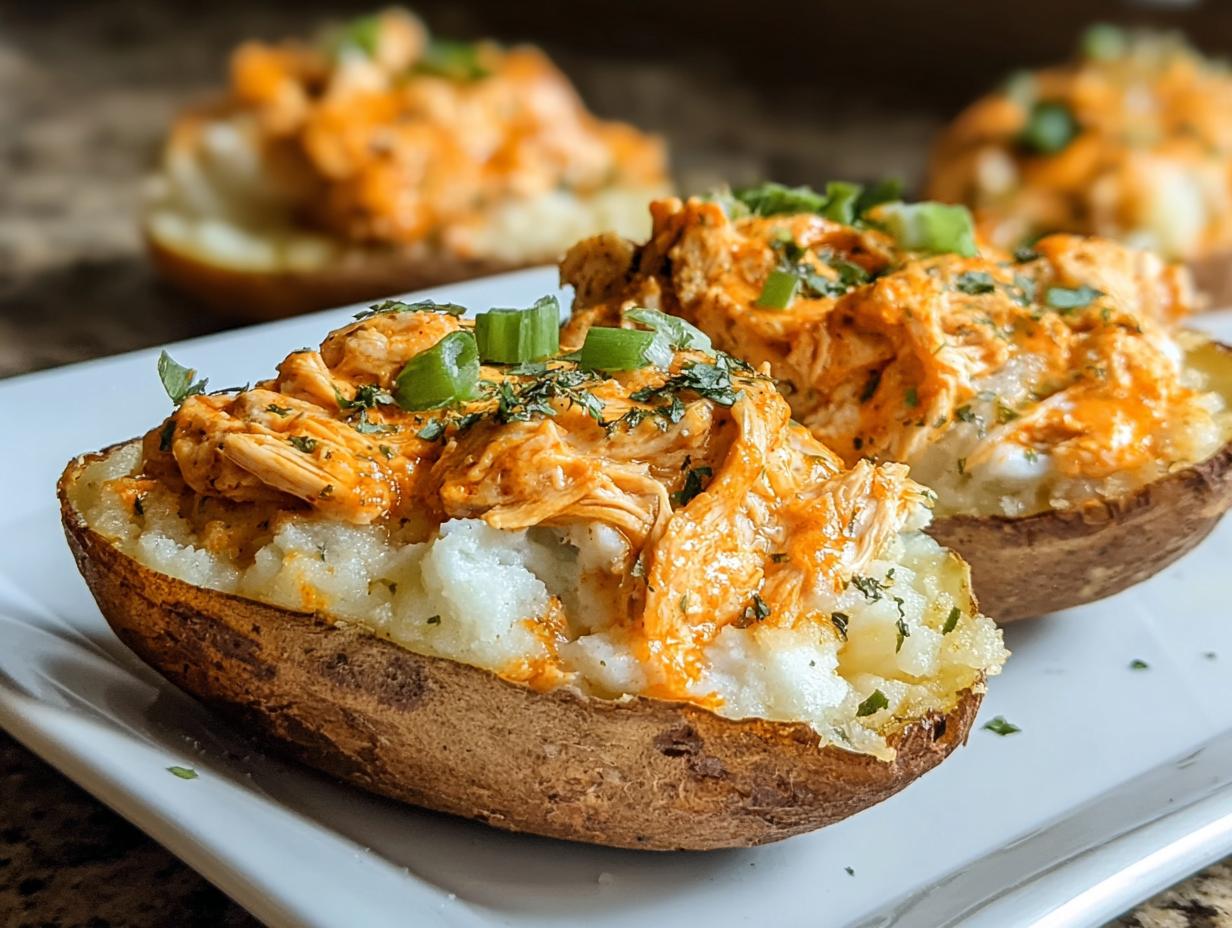 Buffalo Chicken Twice Baked