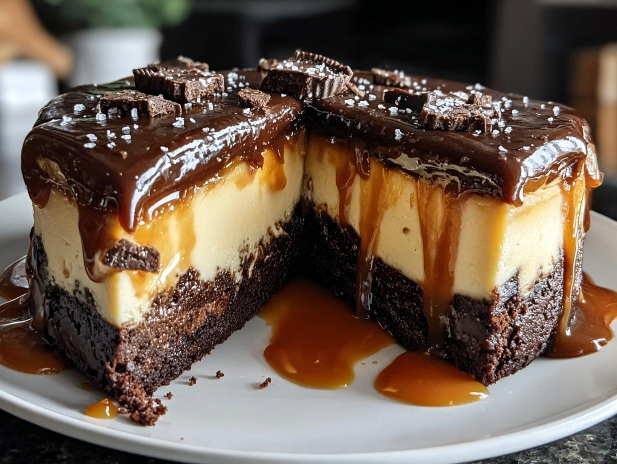 Caramel Brownie Cheesecake