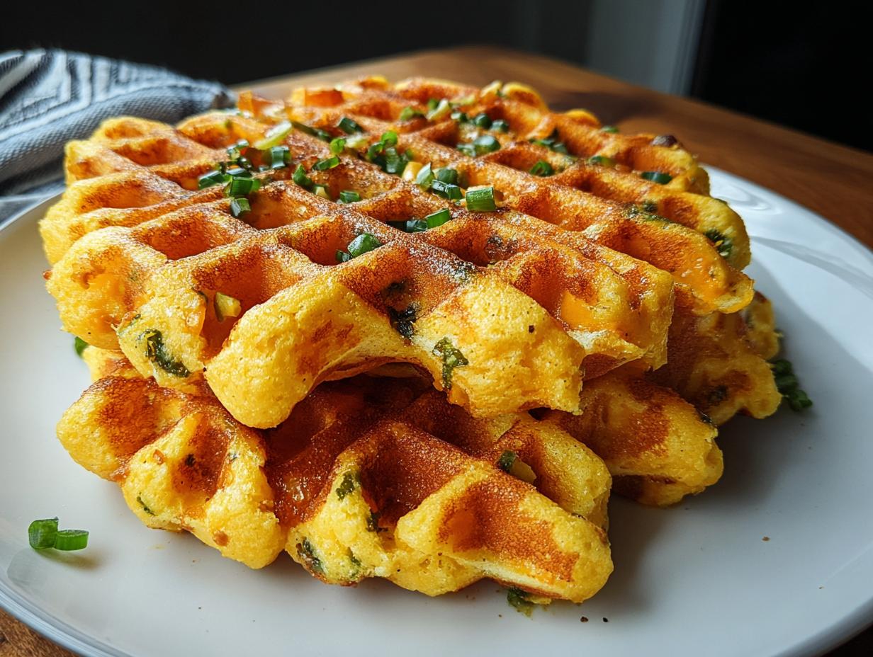 Cornbread Waffle: Amazing 1-Dish Meal - Cornbread Waffle - additional detail