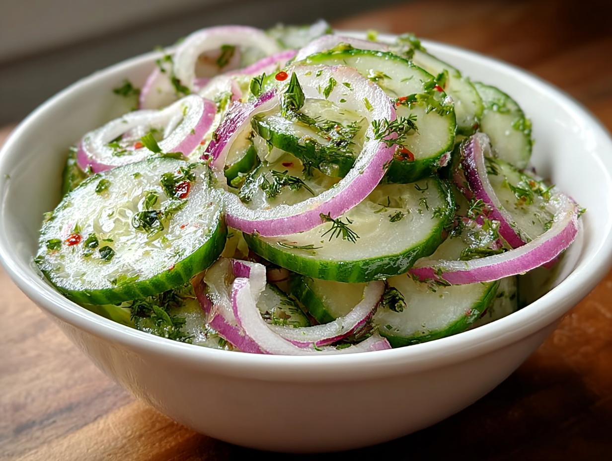 Cucumber Onion Salad