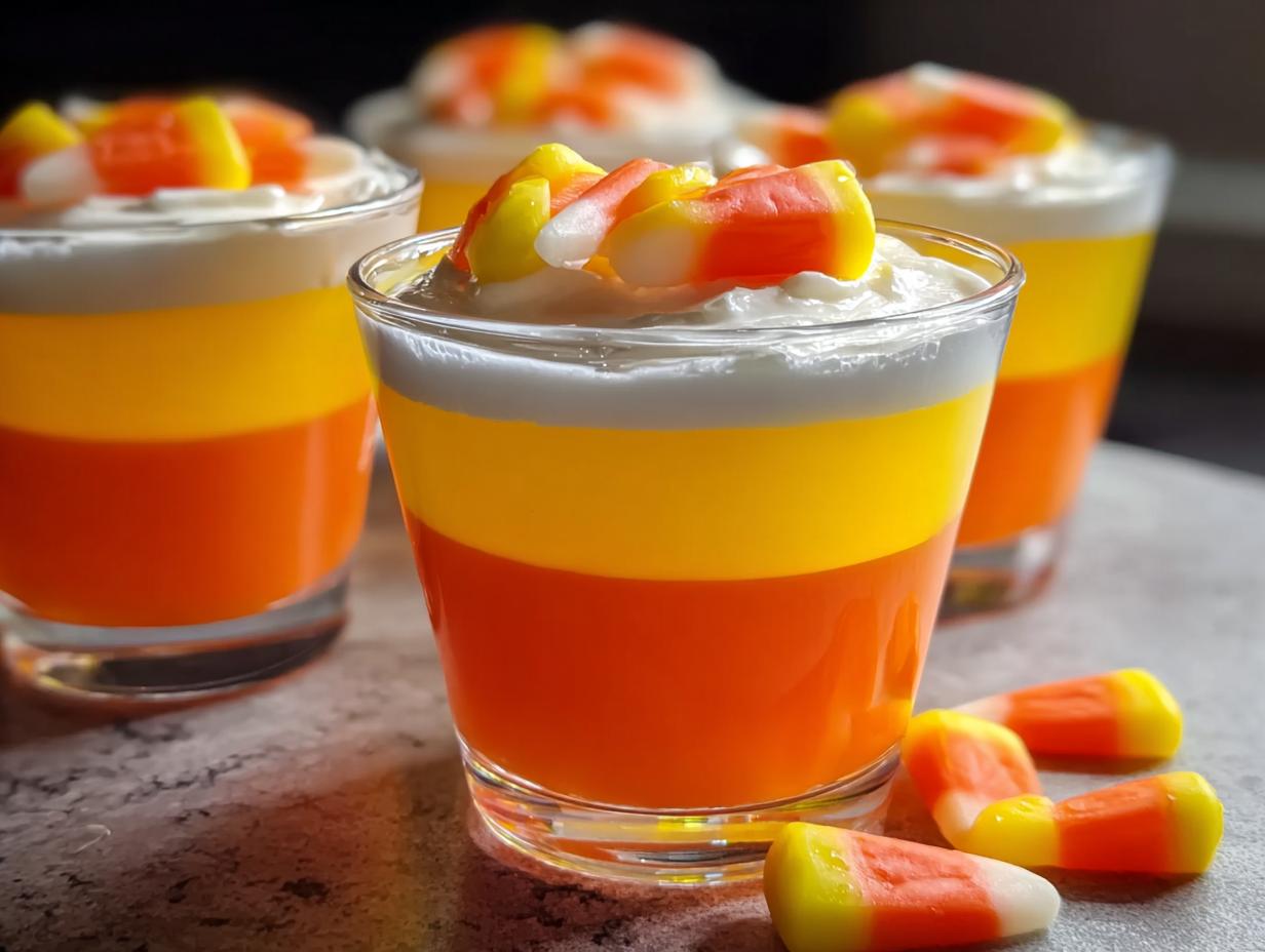 Halloween Candy Corn Jello