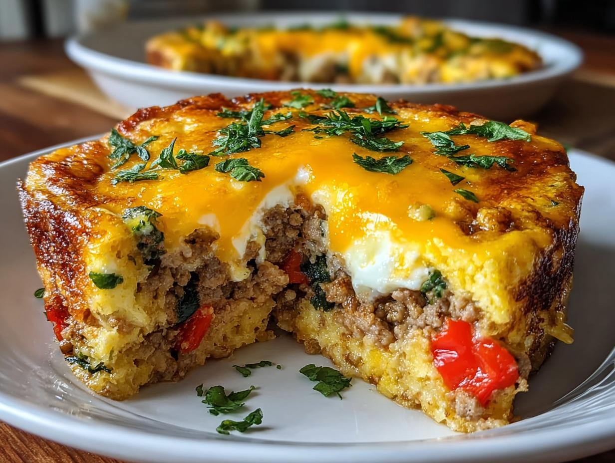 High Protein Breakfast Casserole: 10 Eggs! - High Protein Breakfast Casserole - additional detail