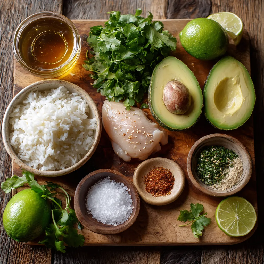 Honey Lime Chicken & Avocado Rice Stack (Easy & Flavorful Recipe)