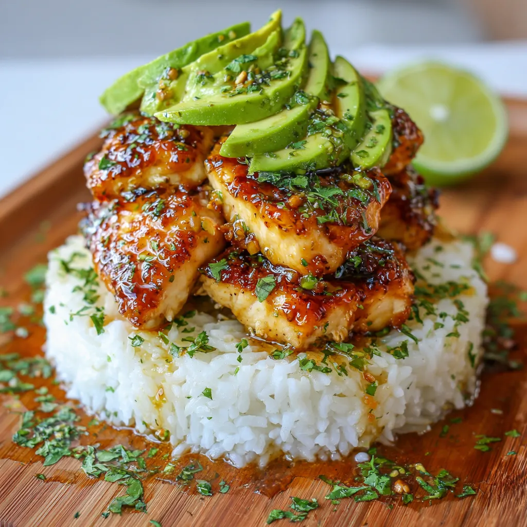 Honey Lime Chicken & Avocado Rice Stack (Easy & Flavorful Recipe) 7 Honey Lime Chicken & Avocado Rice Stack (Easy & Flavorful Recipe)