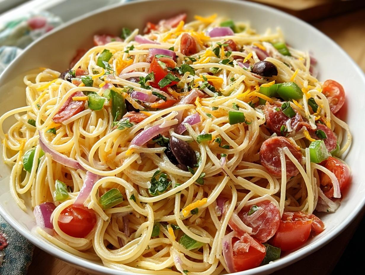 Spaghetti Pasta Salad: 1 Delicious Recipe - Spaghetti Pasta Salad Youll - additional detail