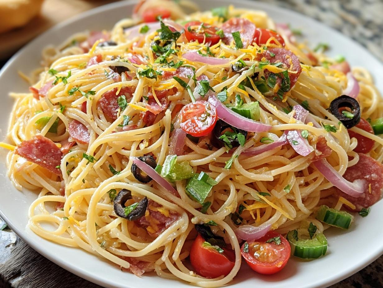 Spaghetti Pasta Salad: 1 Delicious Recipe - Spaghetti Pasta Salad Youll - additional detail