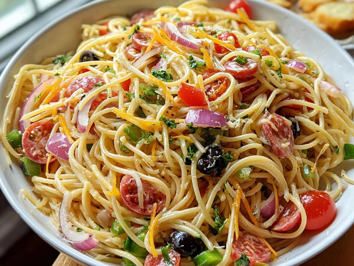 Spaghetti Pasta Salad Youll