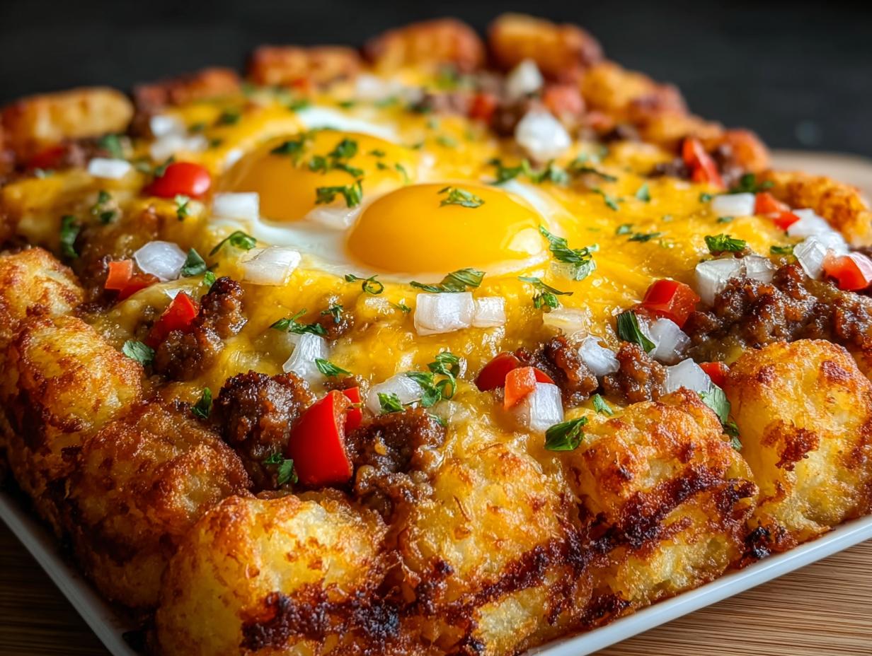 Amazing Tater Tot Egg Casserole, 8 Servings - Tator Tot Egg Casserole - additional detail
