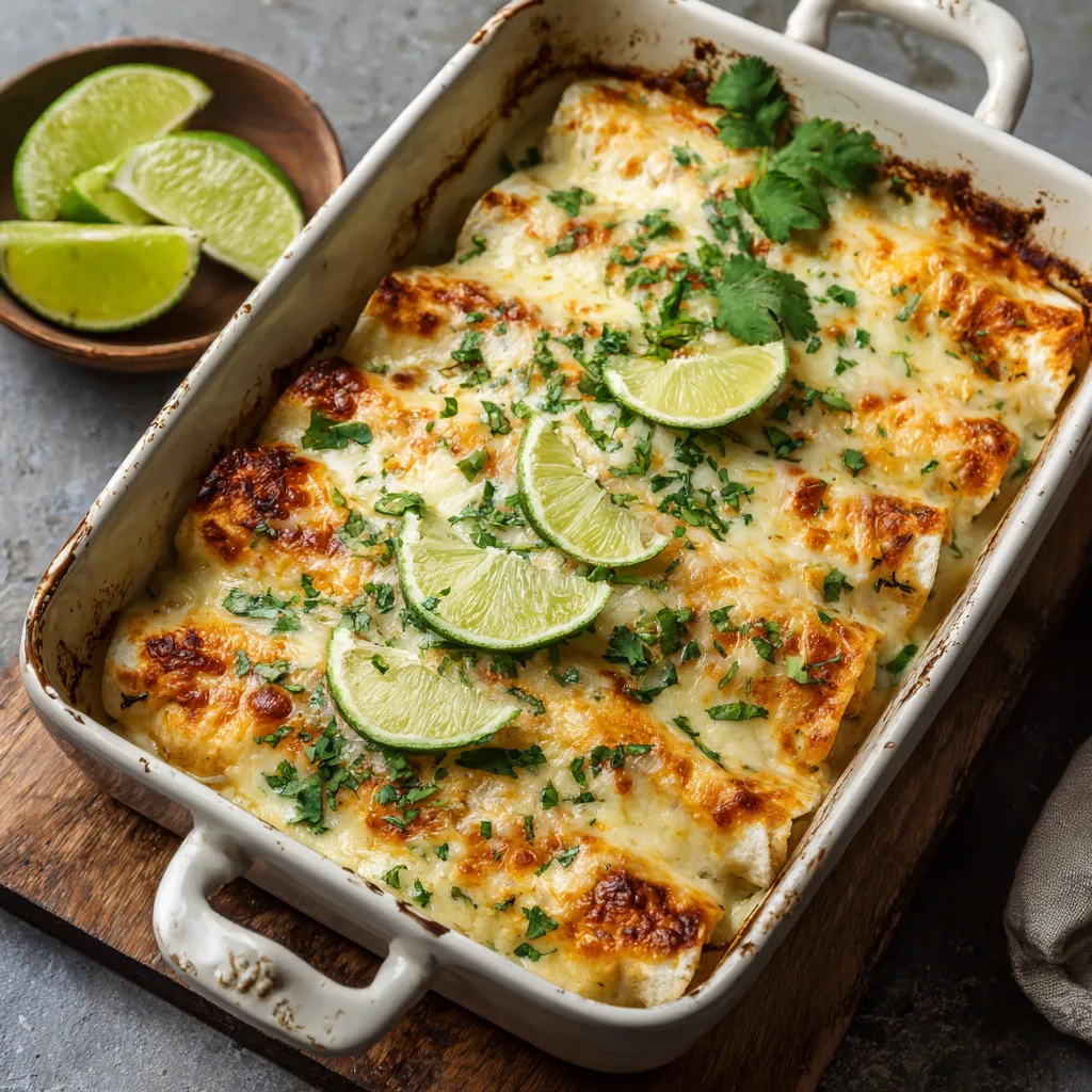 Ultimate Delicious Honey Lime Chicken Enchiladas (30-Min!) 7 slice of Honey Lime Chicken Enchiladas