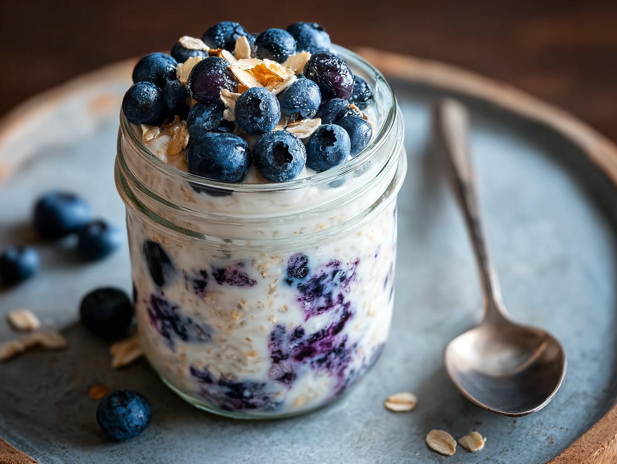 Blueberry Overnight Oats: 1 Amazing Recipe - Blueberry Overnight Oats - additional detail