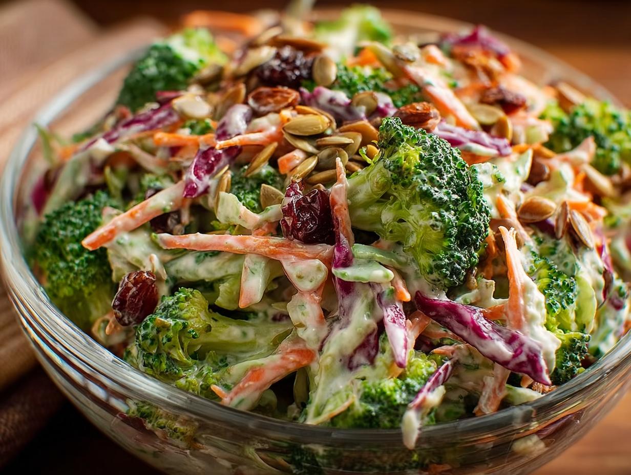 Broccoli Slaw Salad Delight: Crisp & Zesty - Broccoli Slaw Salad - additional detail