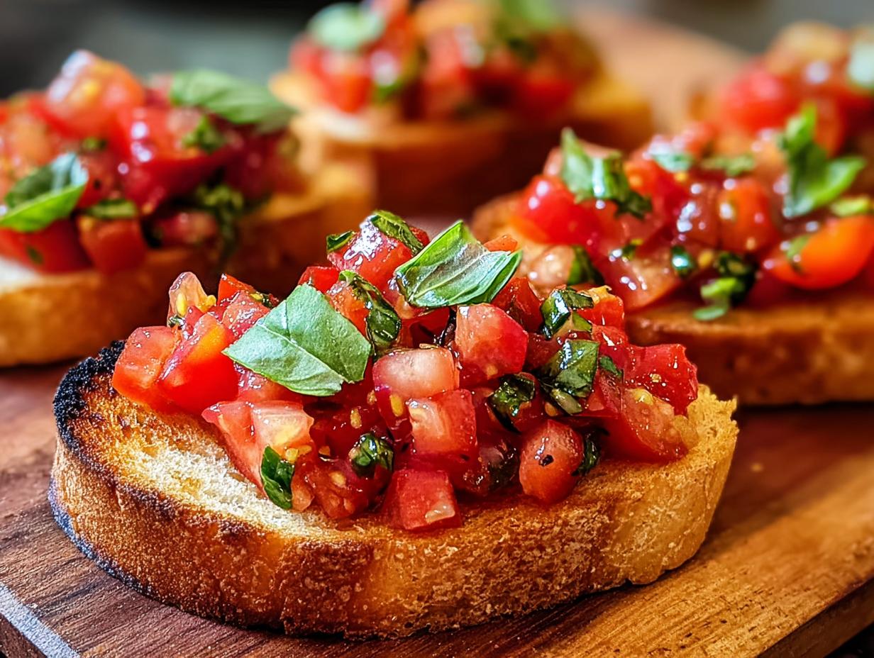 Bruschetta: 1 Flavorful Italian Appetizer - Bruschetta - additional detail