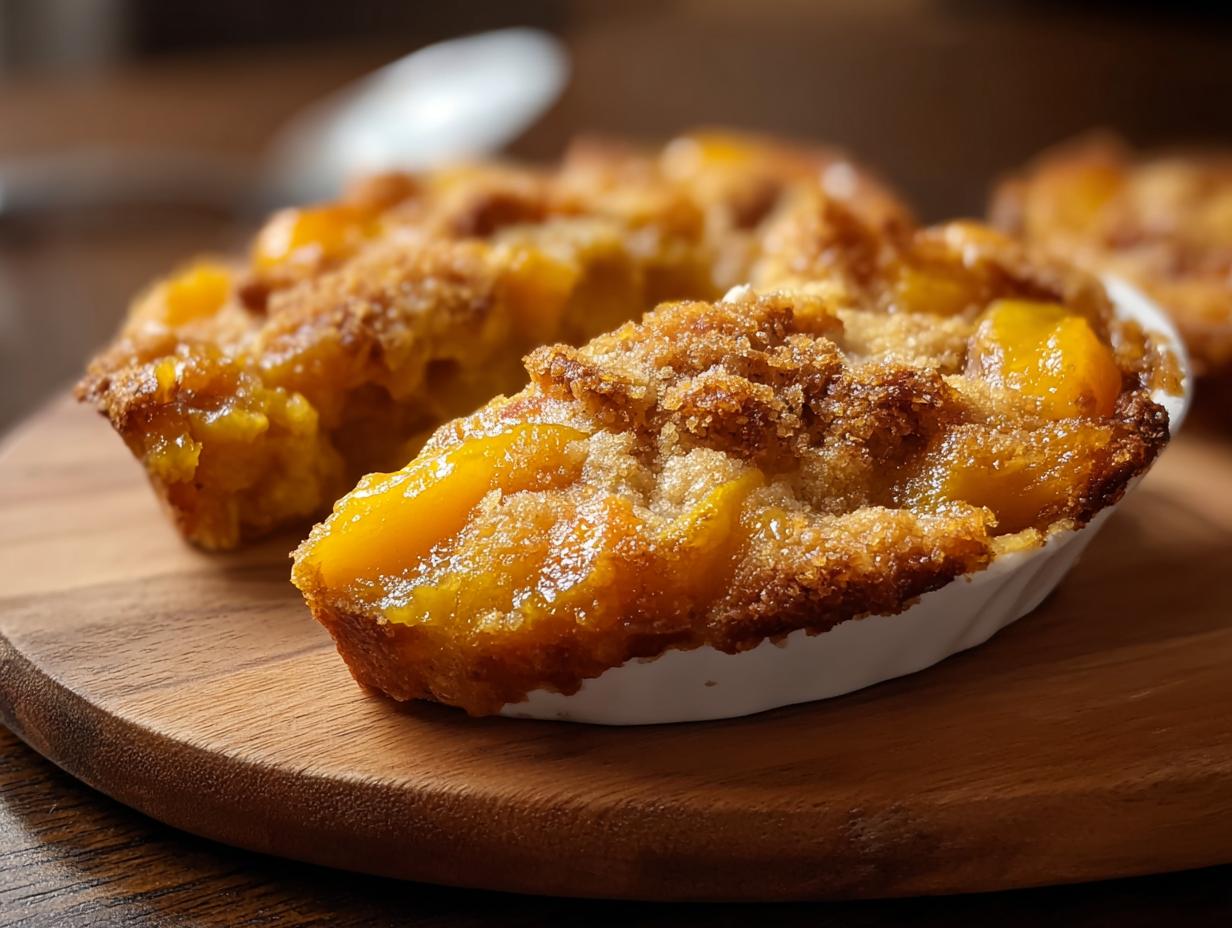 Quick Canned Peach Cobbler: 30-Minute Dessert - Canned Peach Cobbler - additional detail