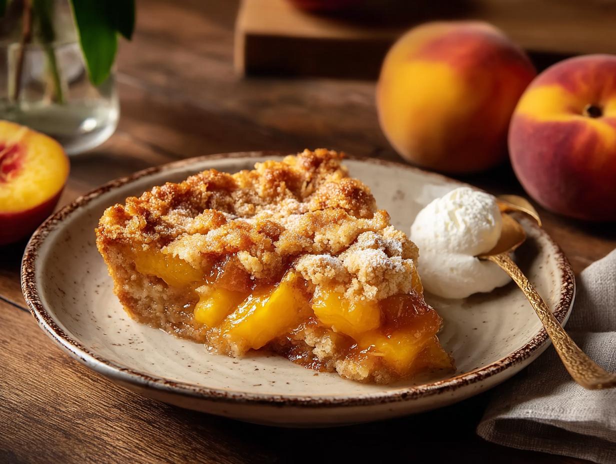 Canned Peach Cobbler