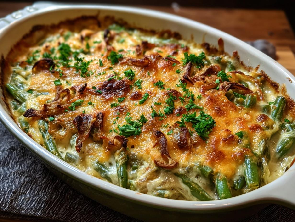Cheesy Green Bean Casserole