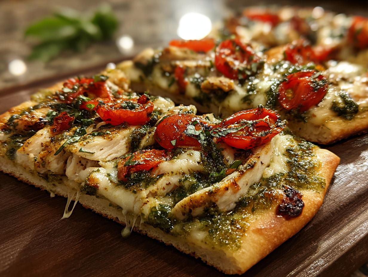 Chicken Pesto Flatbread