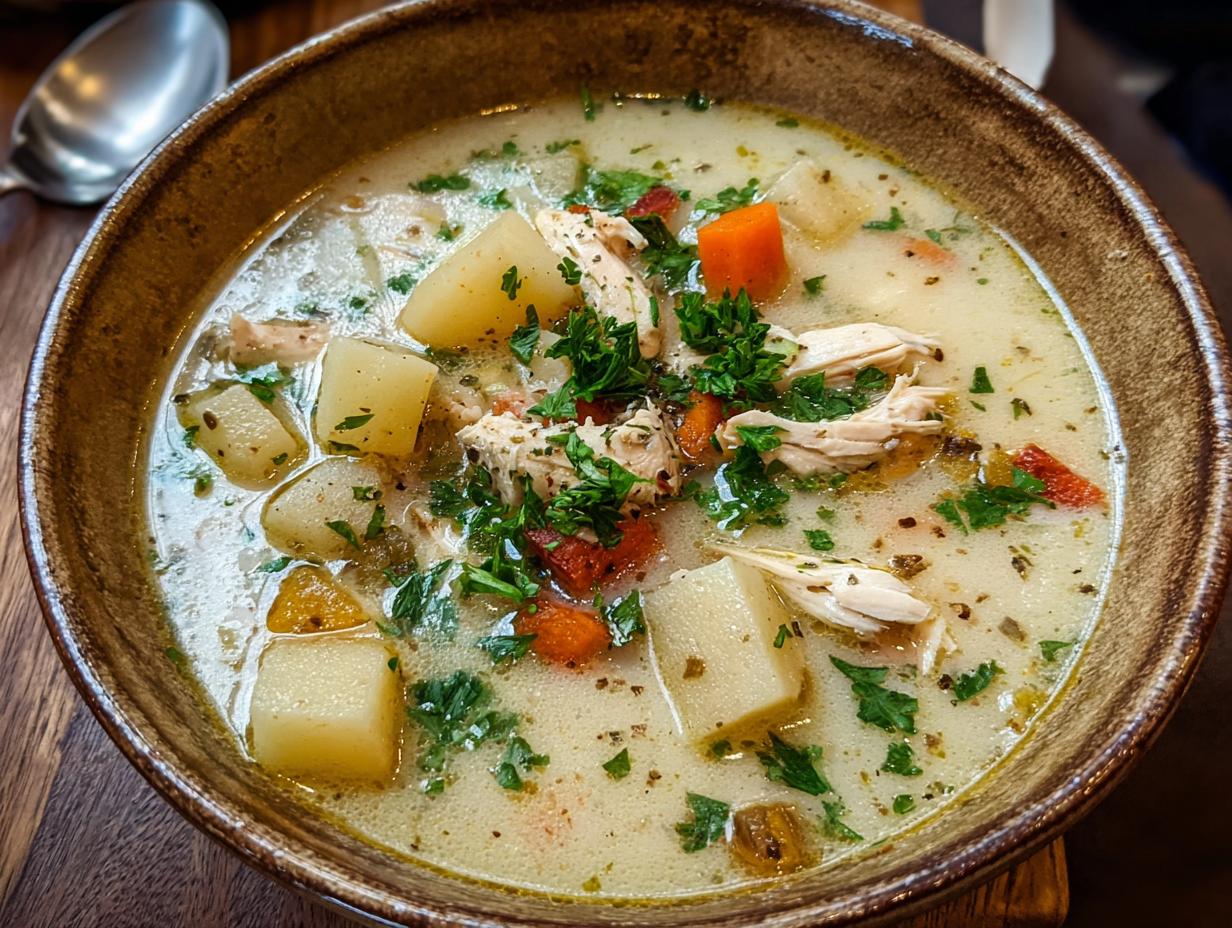 Flavorful Chicken Potato Soup: 1 Comforting Bowl - Chicken Potato Soup - additional detail