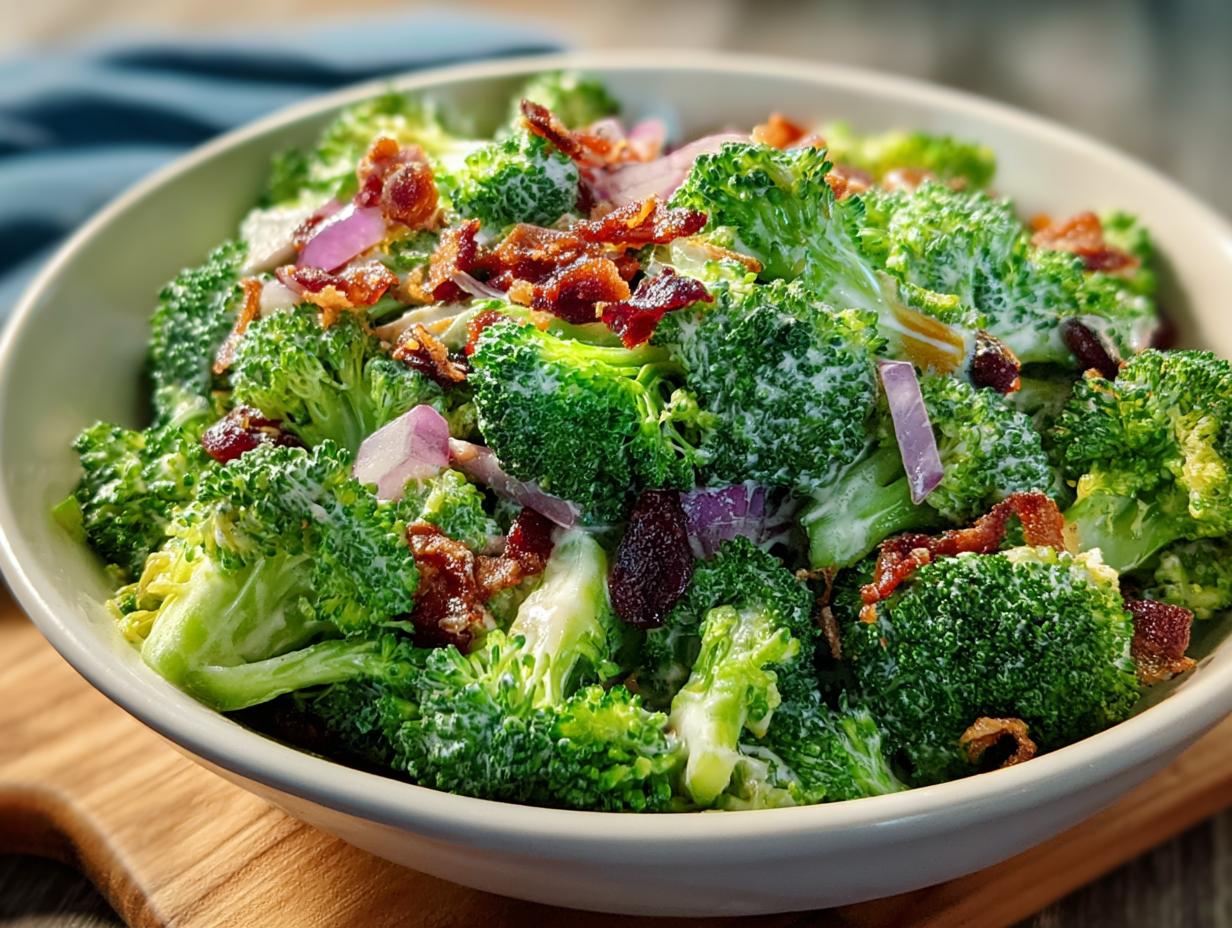 Cold Broccoli Salad: 1 Amazing Recipe - Cold Broccoli Salad - additional detail