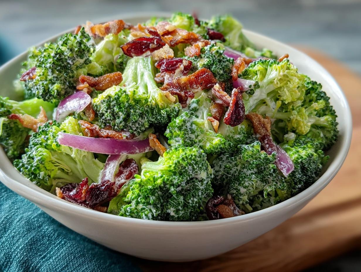Cold Broccoli Salad: 1 Amazing Recipe - Cold Broccoli Salad - additional detail