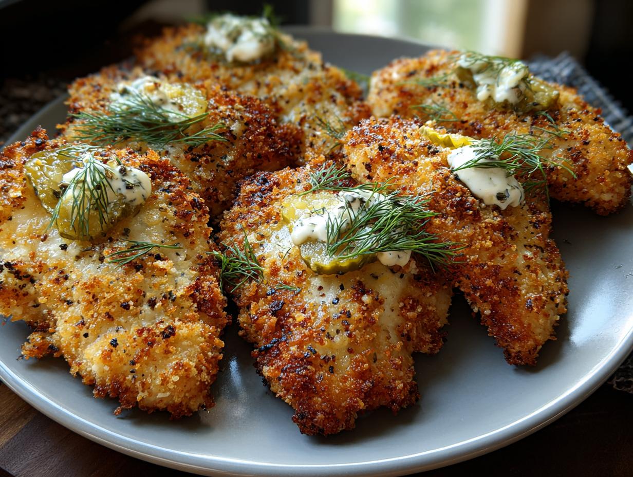 Crispy Dill Pickle Parmesan Chicken 2 Ways - Dill Pickle Parmesan Chicken - additional detail