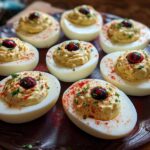 Spooky Eyeball Deviled Eggs: Ghoulishly Delicious Fun 6 Eyeball Deviled Eggs