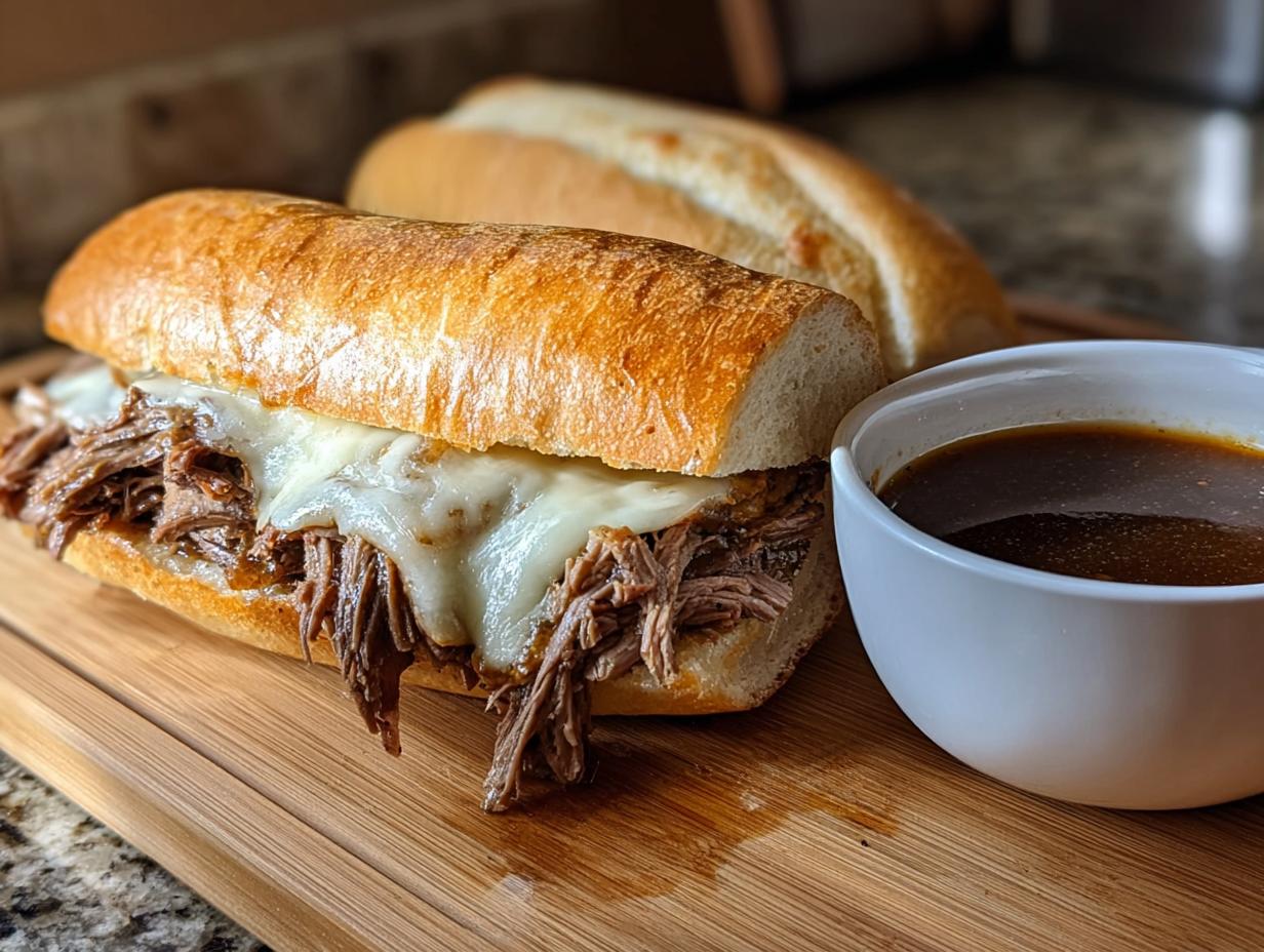 French Dip Sandwich: 1 Easy & Savory Recipe - French Dip Sandwich - additional detail