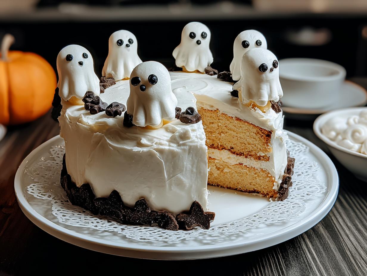 Ghost Cake: Your 1 frightfully easy recipe - Ghost Cake - additional detail