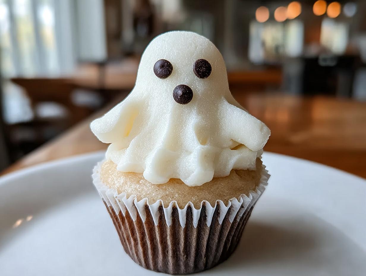 Ghost Cupcakes: 1 Easy & Scary Recipe - Ghost Cupcakes - additional detail