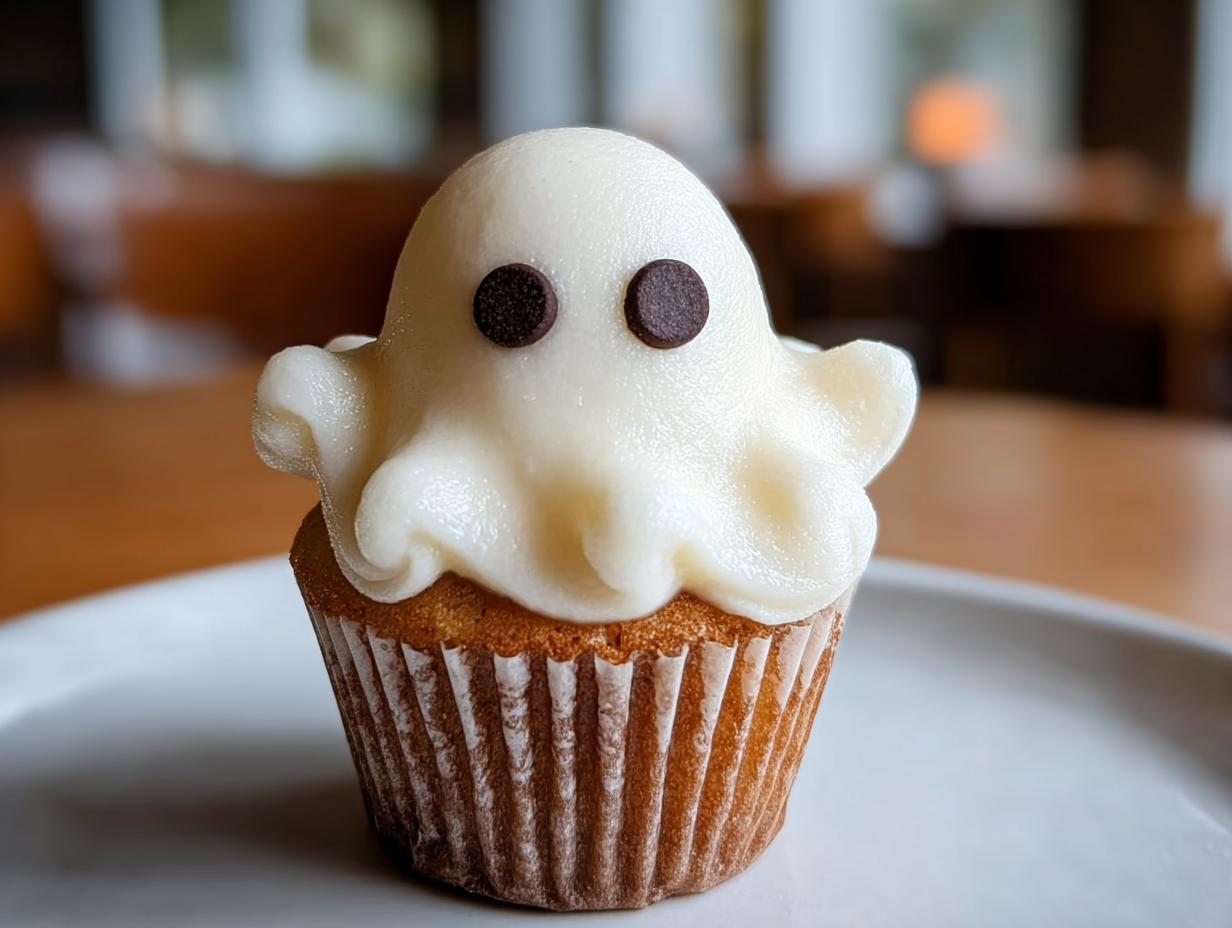 Ghost Cupcakes: 1 Easy & Scary Recipe - Ghost Cupcakes - additional detail