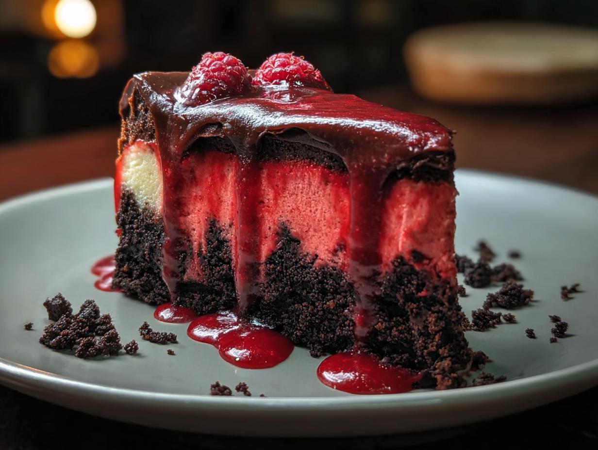 Halloween Black Velvet Cheesecake: Sinisterly Delicious - Halloween Black Velvet Cheesecake - additional detail