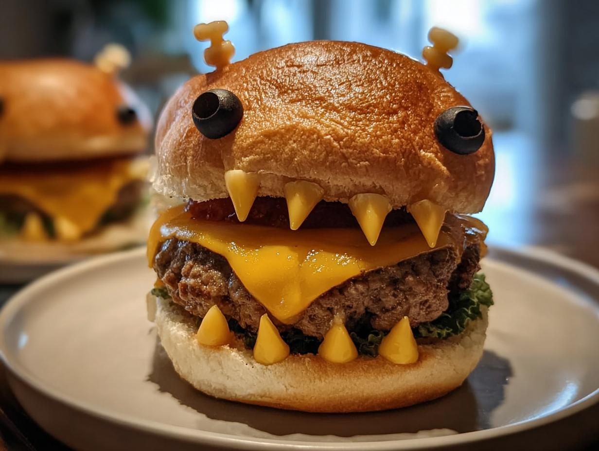 Halloween Monster Burgers