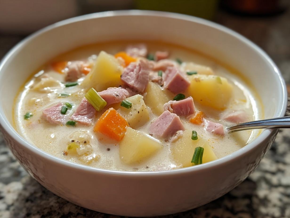 Amazing Ham Potato Soup: A Cozy Meal - Ham Potato Soup - additional detail
