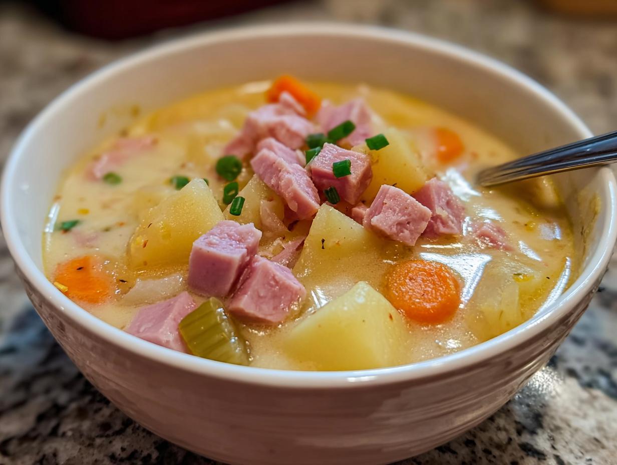 Amazing Ham Potato Soup: A Cozy Meal - Ham Potato Soup - additional detail